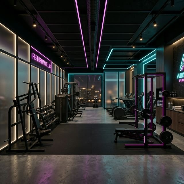 Modern gym facility designed and built by Elegance Fitness Management & Solutions, Maharashtra